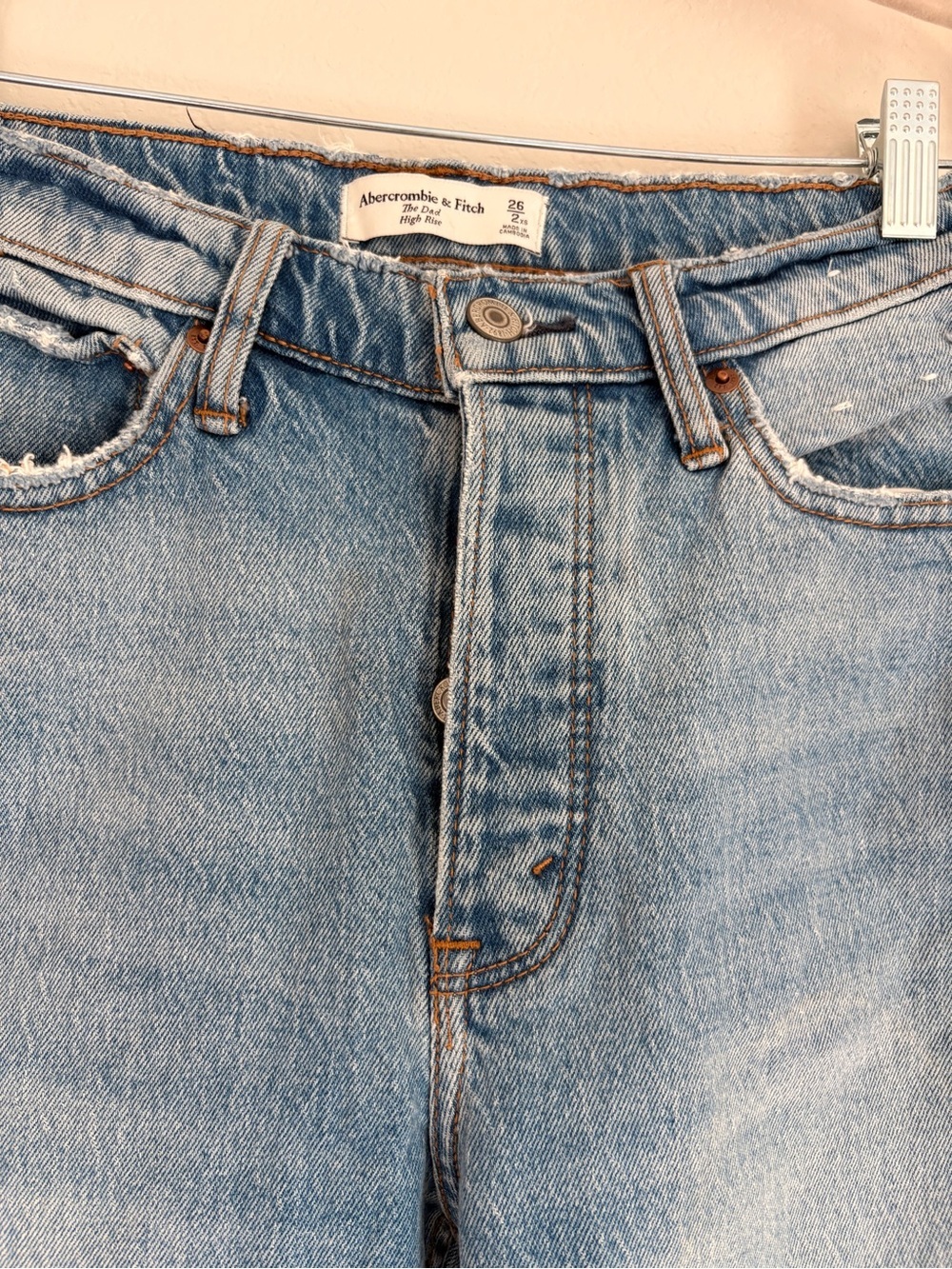 Abercrombie and Fitch The Dad High Rise Jean size 26/2 - Picture 5 of 12